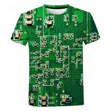 Load image into Gallery viewer, 2022 Electronic Chip Hip Hop T Shirt Men Women 3D Machine Printed T-shirt
